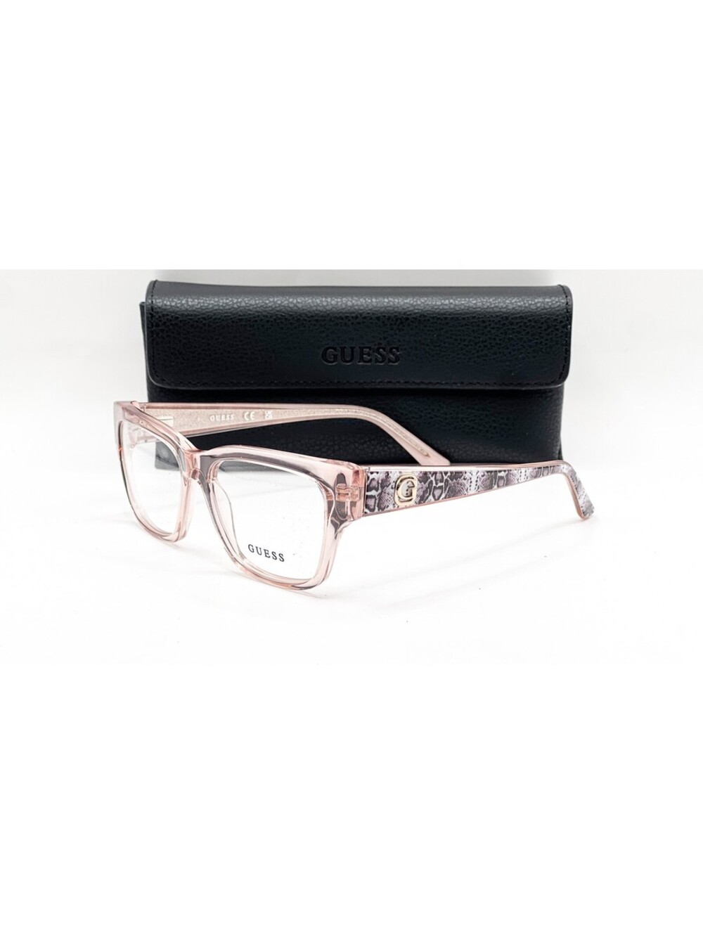Guess Gu50126 057 Shiny Beige Authentic Eyeglasses W Case 53-15-140